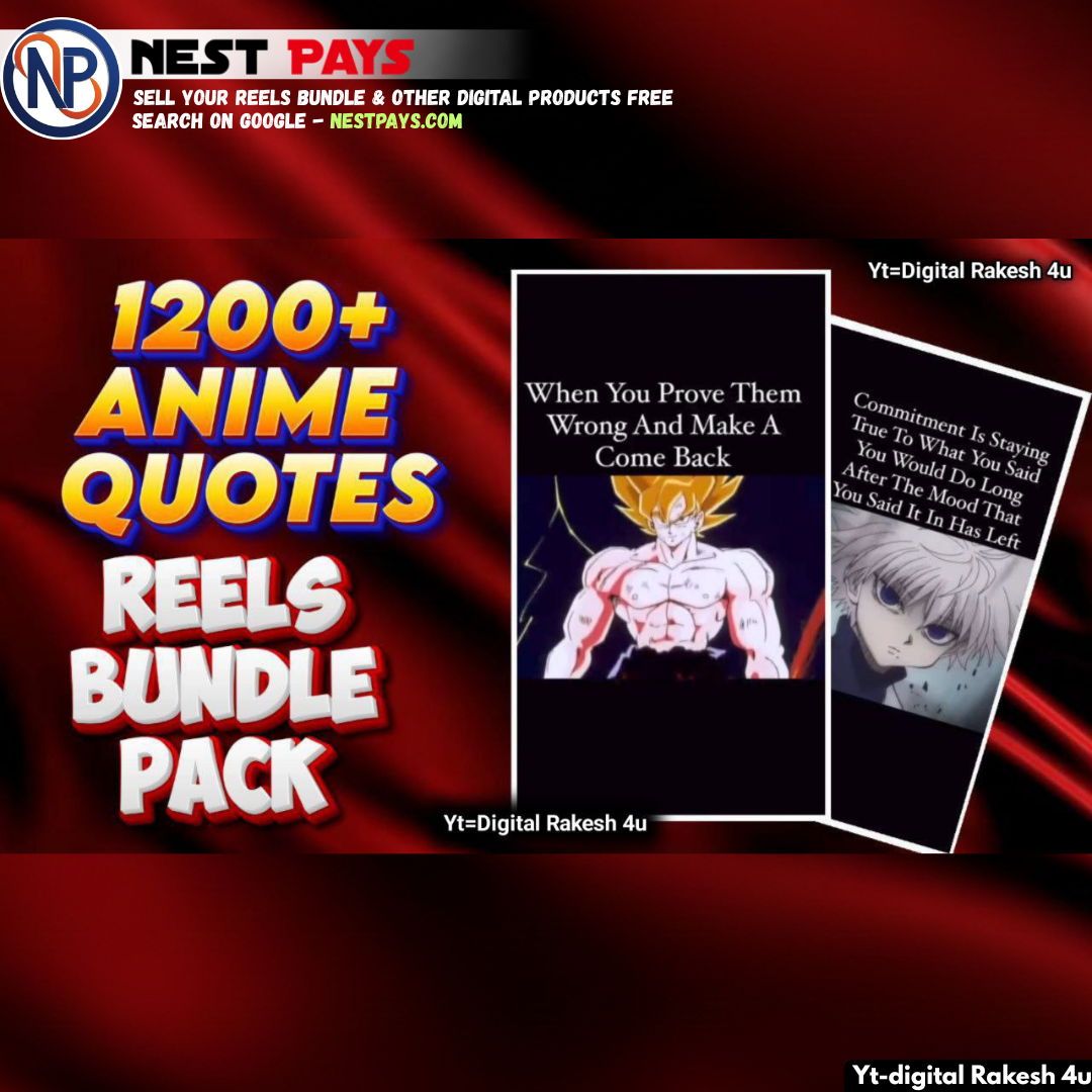 Anime Quotes Reels Pack