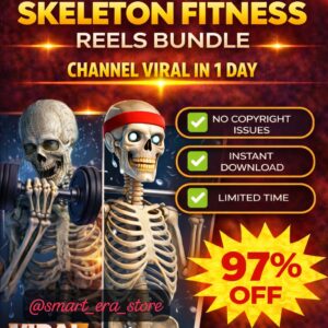Viral Skeleton Fitness Reels Bundle – Funny Gym & Motivation Clips (₹49 Only)
