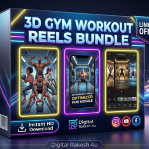 3D gym workout reels bundle