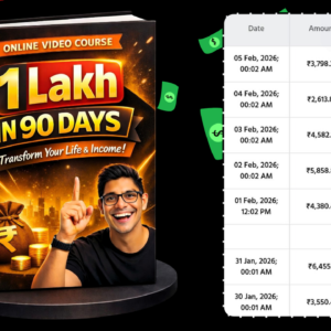 🎯 “90 Din Me ₹1 Lakh” – Practical Video Course