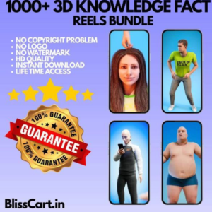 1000+ 3D Knowledge Facts Viral Reels Bundle