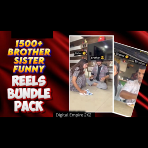 1500+ Brother Sister Funny Reels Bundle 😂🔥