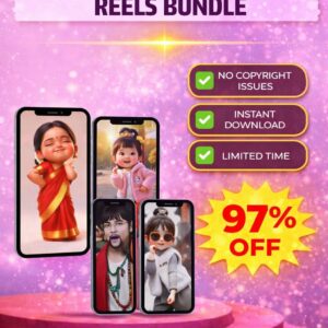 👶🤖 AI BABY DANCING REELS BUNDLE (500+ Reels) – ₹39