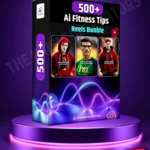 🔥 500+ High-Quality AI Fitness Motivation Reels Pack – Viral Content Bundle