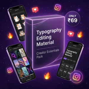 Typography Editing Material (All-in-One Creator Pack for Reels)