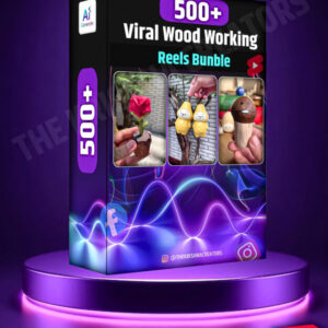 500+ Viral Wood Working Reels Bundle – सिर्फ ₹69 में Ready-to-Post Content! 🪵🔥