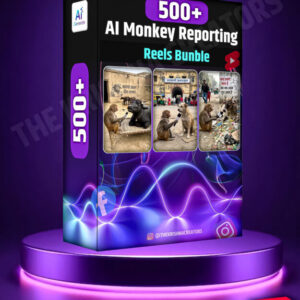 🔥 500+ AI Monkey Reporting Viral Reels Bundle 🐒🎤 | Ready-to-Post Viral Content Pack
