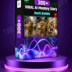 🔥 300+ Emotional AI Monkey Story Reels – Instant Viral Content Bundle