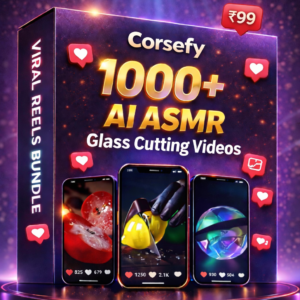 1000+ Ai ASMR Glass Cutting Videos Reel Bundle Only 49/-