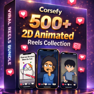 500+ 2D Animation Reels Bundle 49/-