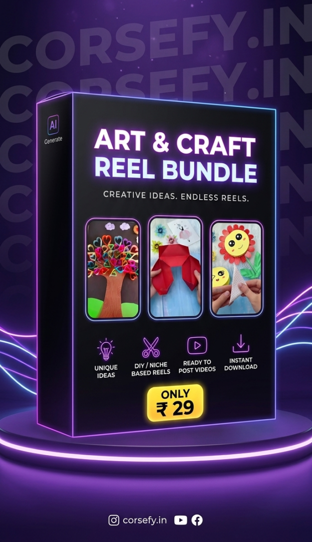 Art & Craft Reel Bundle Only 29/- (Corsefy)