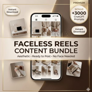 500+ Faceless Aesthetic Reels Bundle (Viral-Ready + Editable) | Grow Fast on Instagram & YouTube Shorts