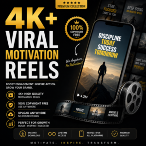 4000+ Viral Motivational Reels Bundle – Ready to Post