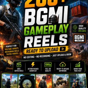 200+ BGMI Gameplay Reels Bundle