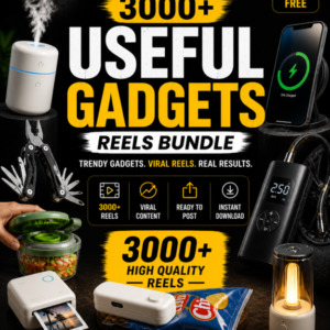 3000+ Useful Gadgets Reels Bundle (Ready to Post)
