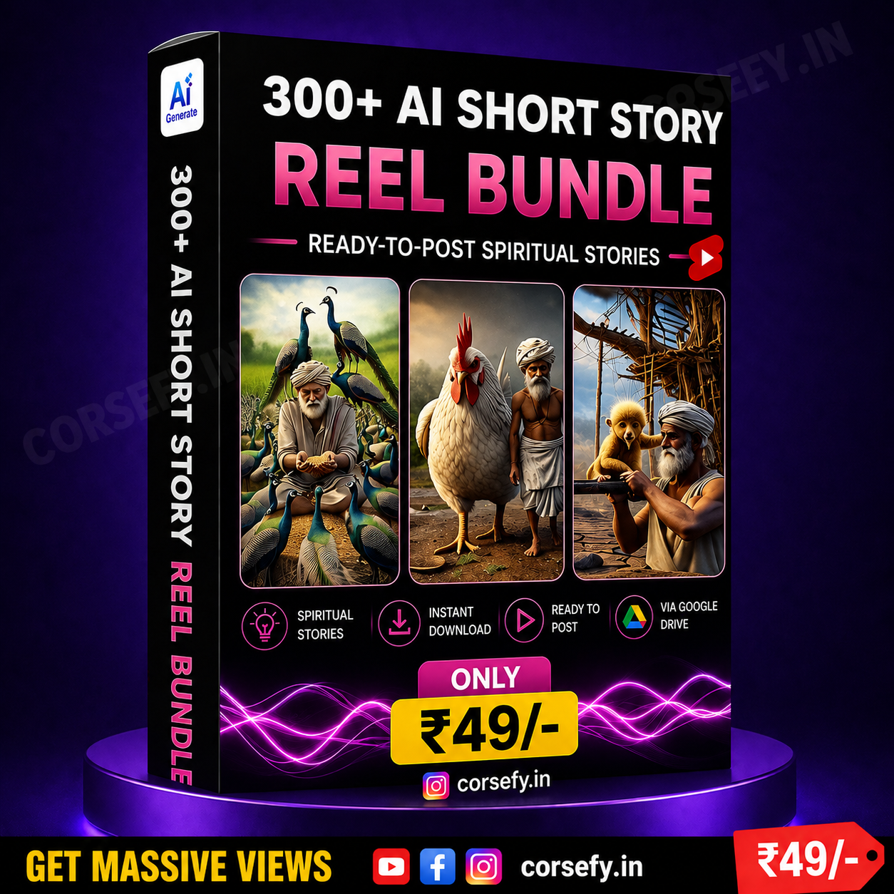 1000+ Ai Short Story Reel Bundle Only 49/-