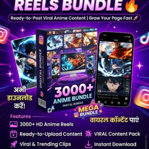 👑 3000+ ANIME REELS BUNDLE