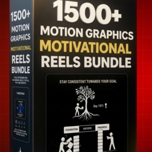 1500+ Motion Graphics Motivational Reels Bundle | HD Quality Ready-To-Upload Content Pack