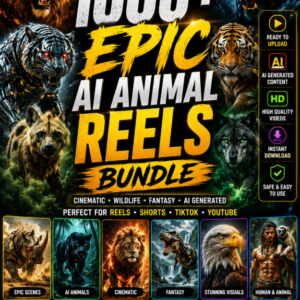 1000+ Fantasy Animal Reels Ready To Upload