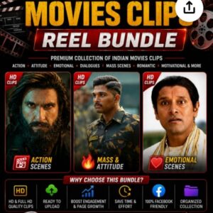 South And Indian Movie clips reel Bundle