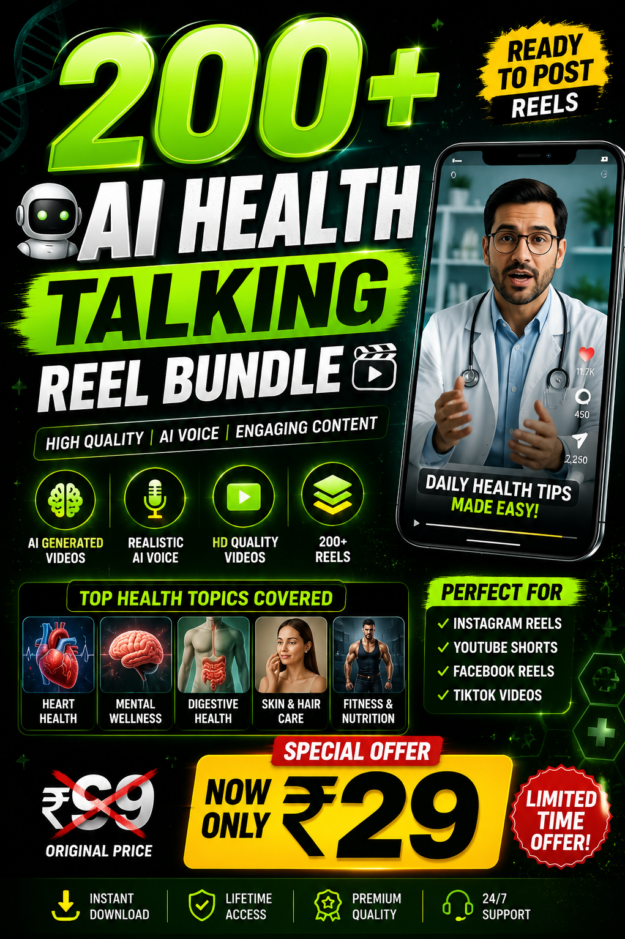200+ AI HEALTH TALKING REEL BUNDLE