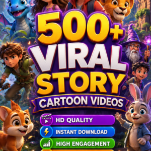 500+ Viral Story Cartoon Videos Bundle