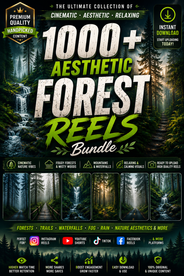 1000+ Aesthetic Forest Reels Bundle