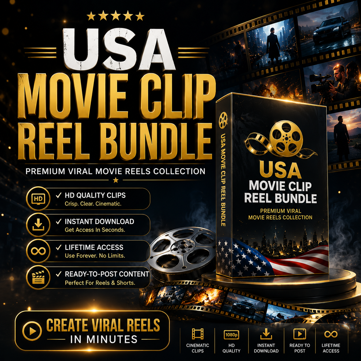 USA Movie clips Reel bundle π