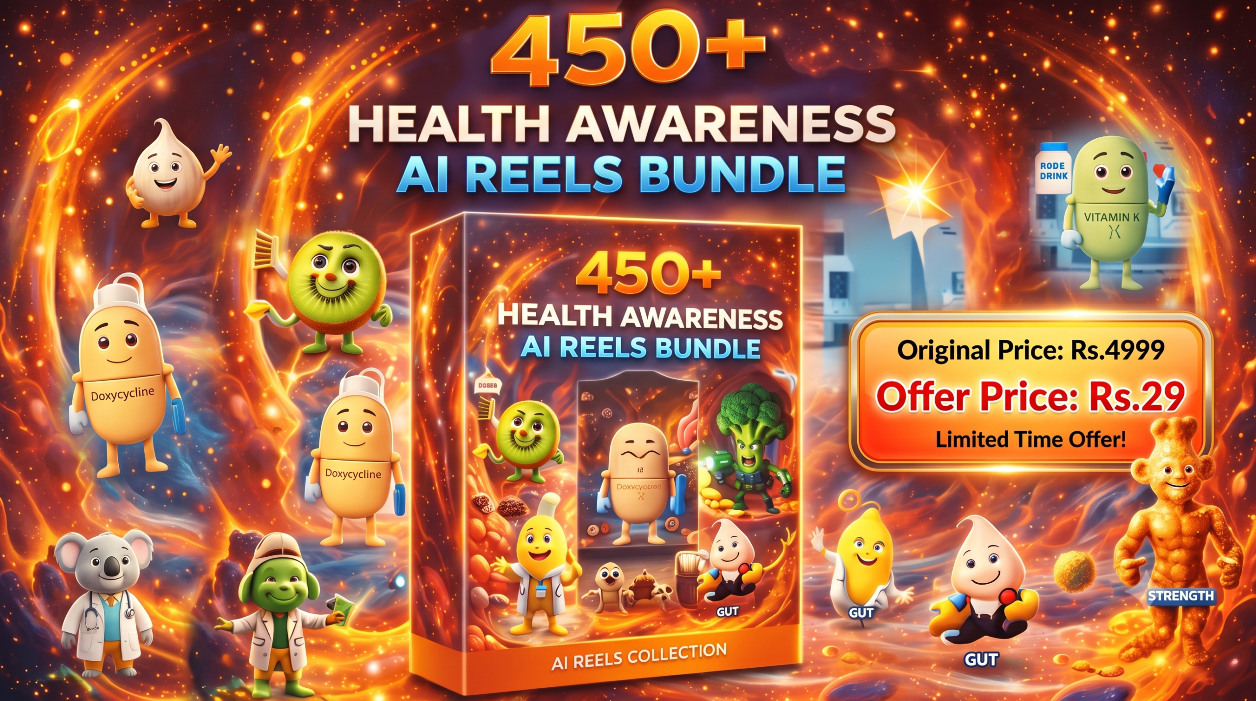Health Awareness AI Reels Bundle