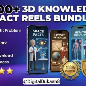 1500+ 3D Knowledge Fact Reels Bundle