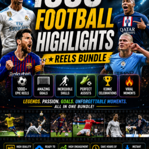 1000+ Football Highlights Reels Bundle