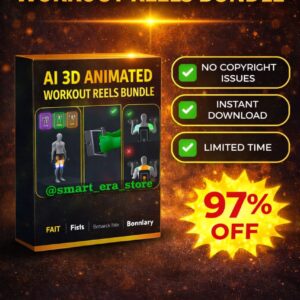 3D Animated Workout Reels Bundle β 1000+ Fitness & Exercise Clips