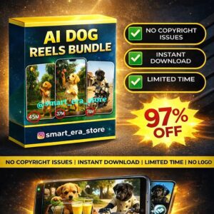 AI Dogs Reels Bundle – 1000+ Cute & Funny Viral Dog Clips