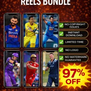 Cricket Reels Bundle β 500+ Viral Match Highlights & Cricket Clips