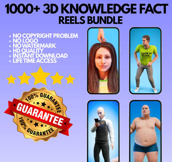 π₯1000+ 3d Knowledge Reels Bundle