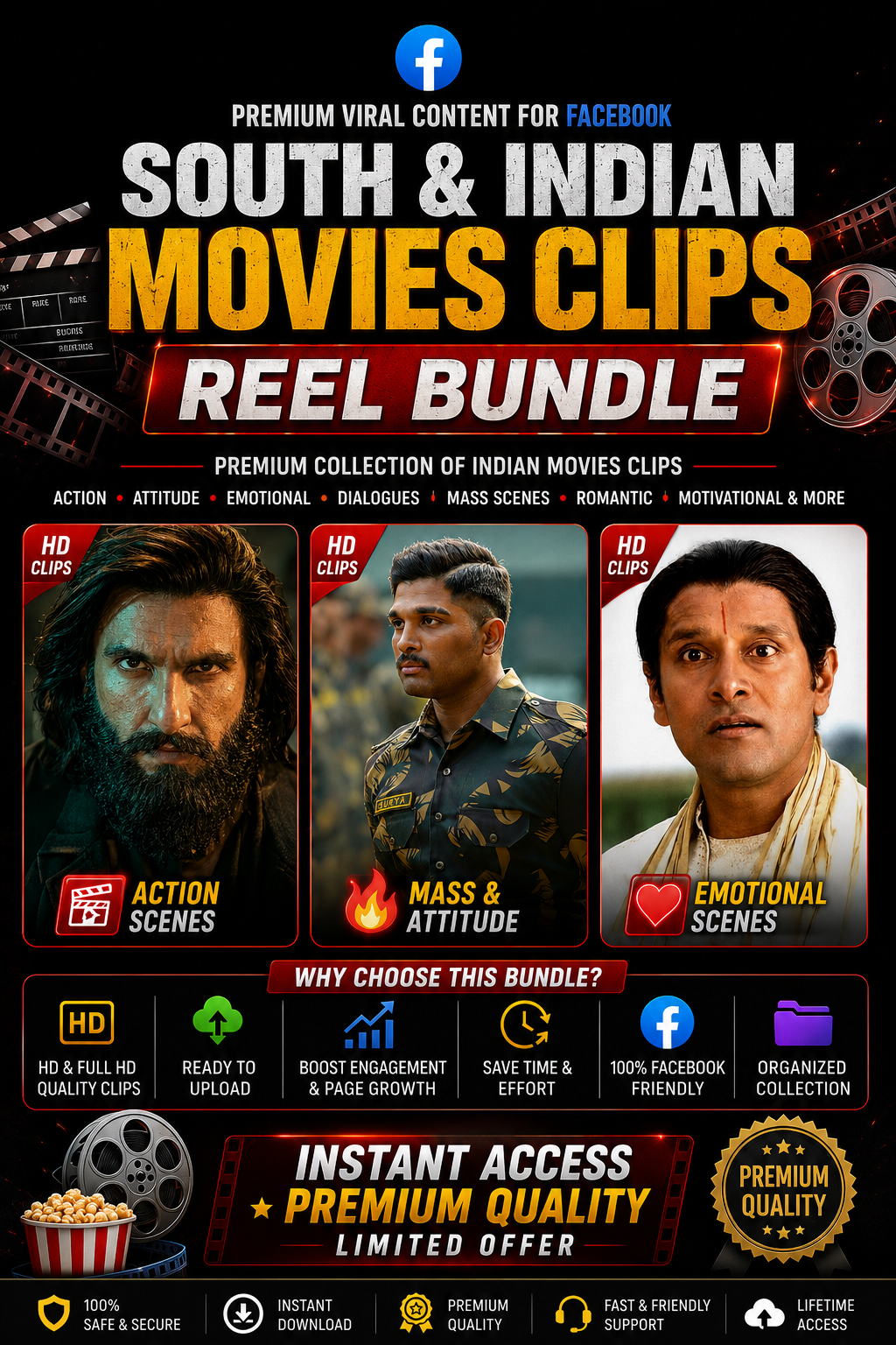 South & Indian Movies Clips Bundle