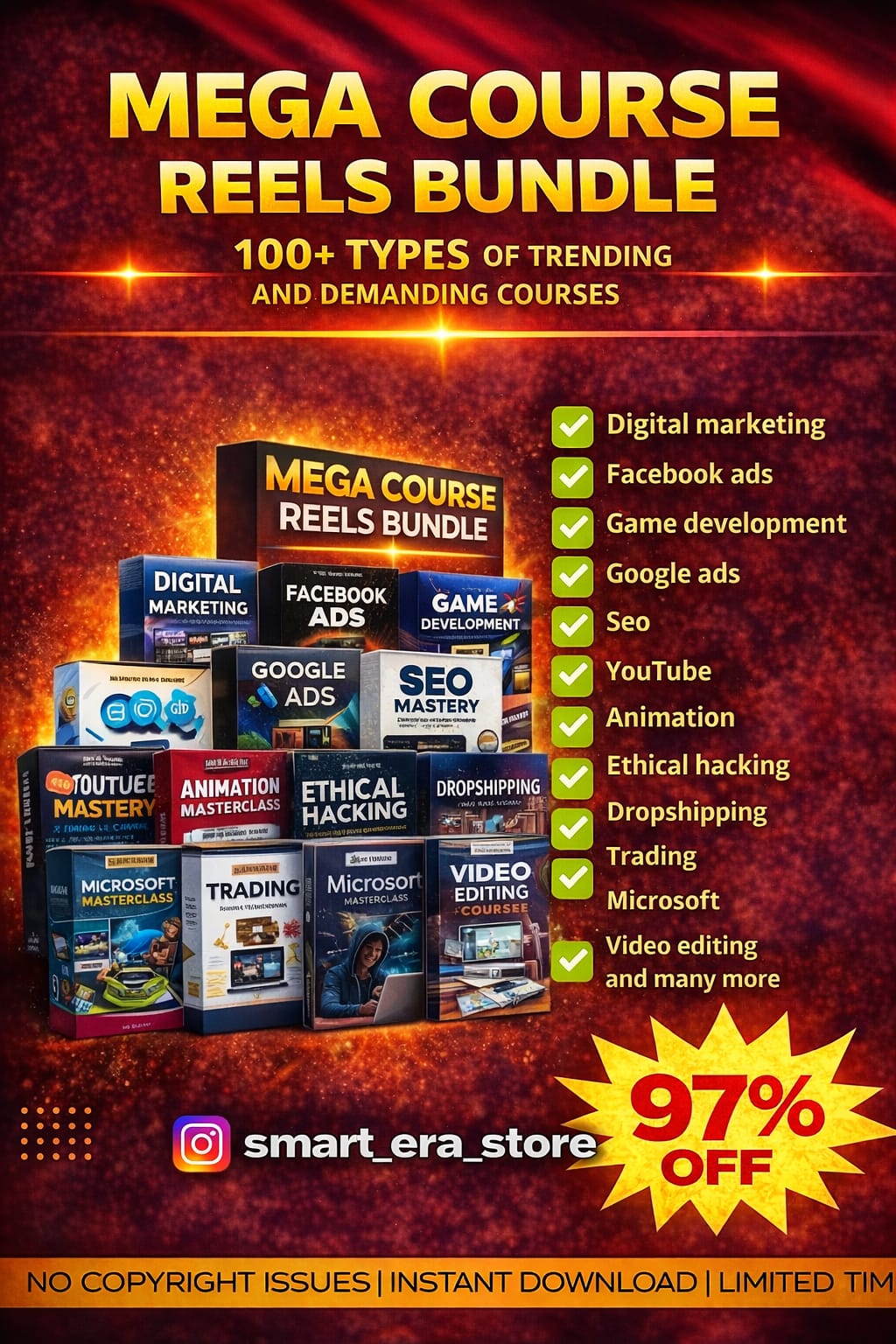 Mega Video Courses Bundle – 100+ Types of Courses (All-in-One Pack)