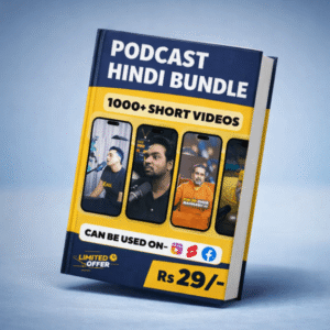 1500+ Podcast Clips Reels Bundle ποΈπ₯ | Viral Content Pack βΉ29 Only