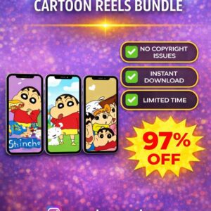 Shinchan Reels Bundle β 1500+ Funny & Viral Cartoon Clips