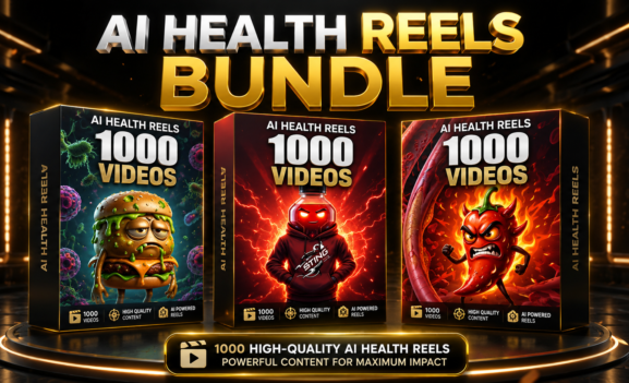 π§ π₯ AI HEALTH REELS MEGA BUNDLE β 1000+ PREMIUM AI HEALTH & WELLNESS REELS | READY-TO-POST CONTENT FOR INSTAGRAM, YOUTUBE SHORTS & FACEBOOK | HD QUALITY | NO WATERMARK | LIFETIME ACCESS π