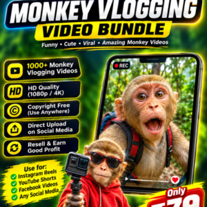 1000 + monkey vlogging video