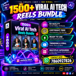 1500+ Viral AI Tech Reels Bundle – Ready To Post Content Pack