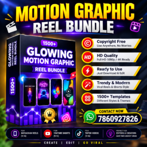 🔥 1500+ Motion Graphic Reel Bundle 🔥