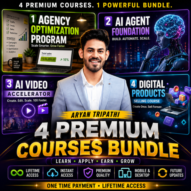 Aryan Tripathi – 4 Premium Courses Bundle