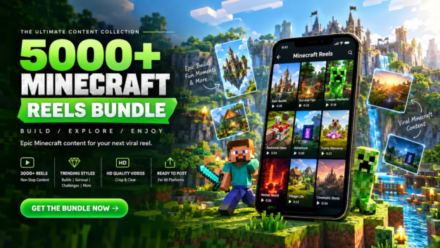 5000+ Minecraft Reels Bundle