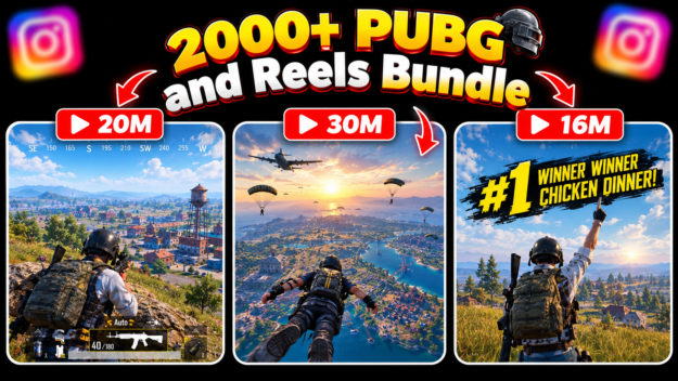 ๐ฎ 2000+ PUBG Reels Bundle ๐ฅ
