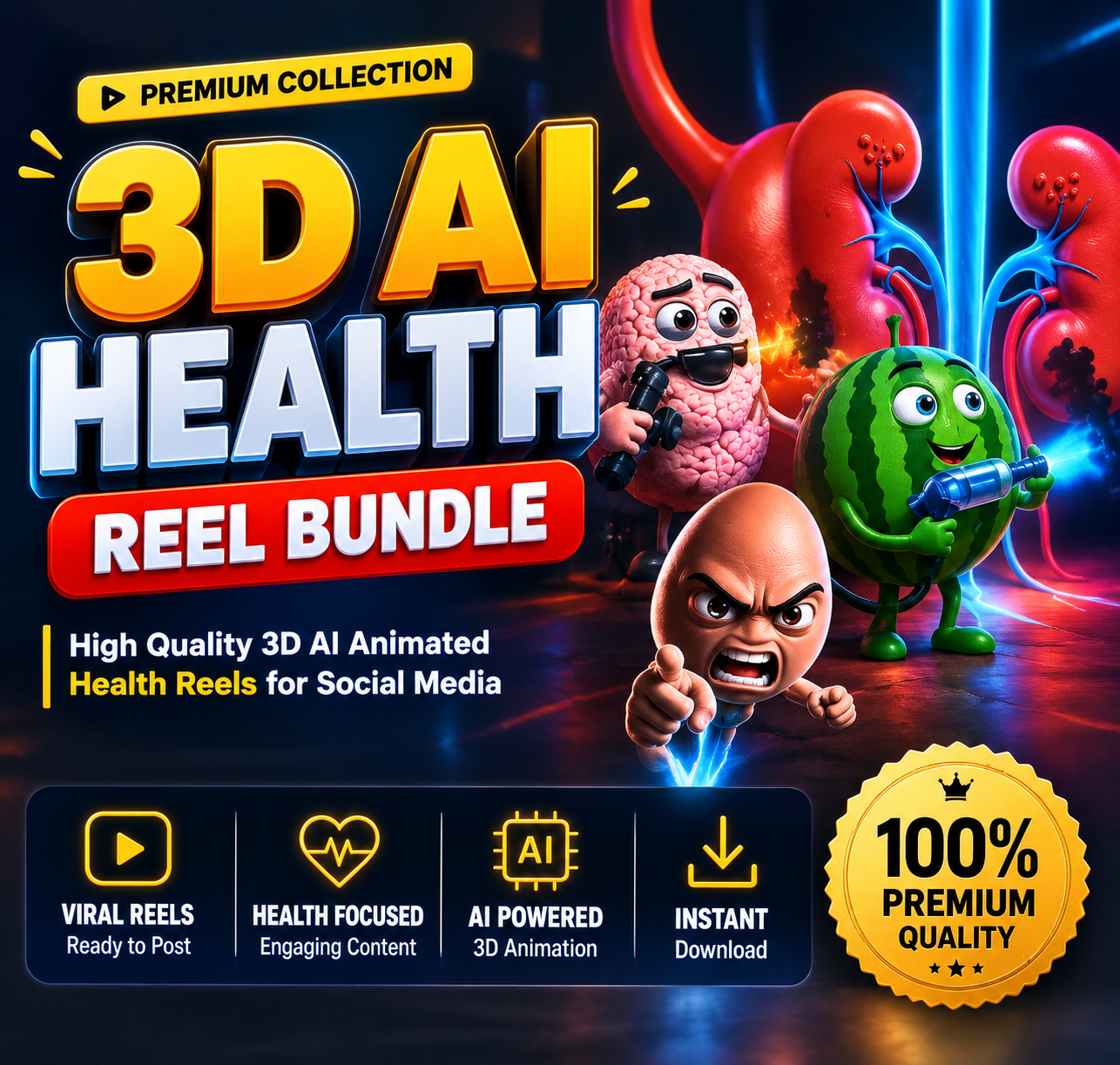 3D Ai Health Reel Bundle