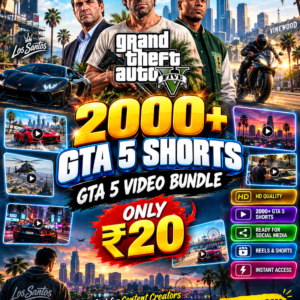 2000+ GTA 5 Reels Bundle | Edited & Ready to Upload 🎮🔥