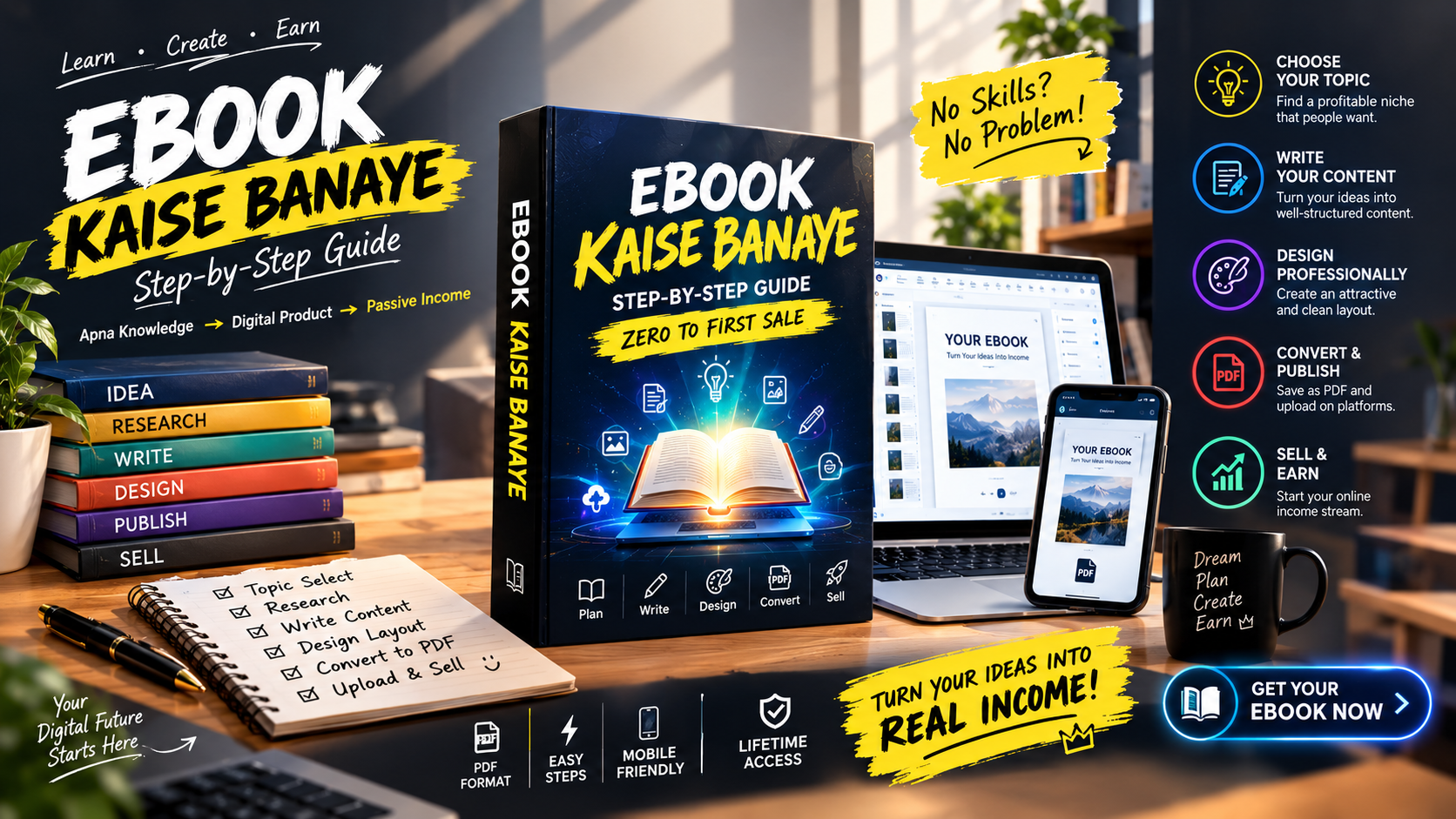 Ebook Kaise Banaye : Zero to First